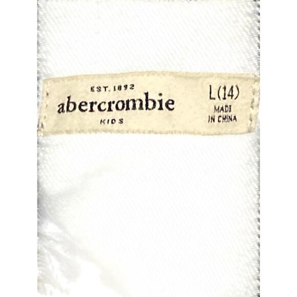 Abercrombie Kids Jean jacket  Girls size 14 DISTRESSED CLEAN CONDITION - Picture 4 of 9